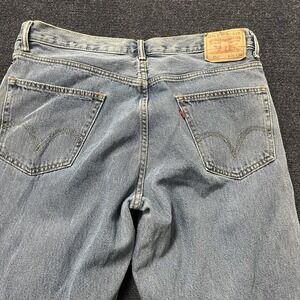 Levis 550 Jeans Mens 36x34 Blue Medium Wash Relaxed Fit Tapered Leg Denim